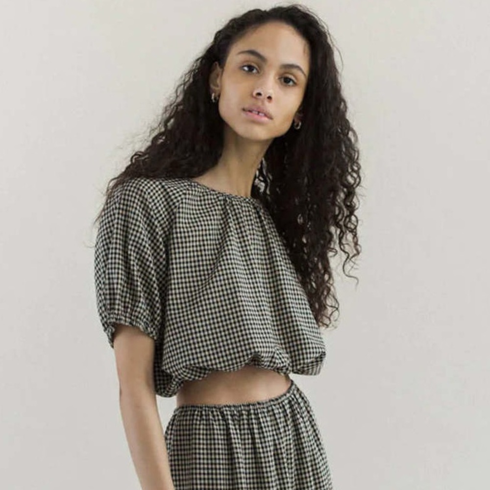 A Bronze Age Rosie Cotton Gingham Top